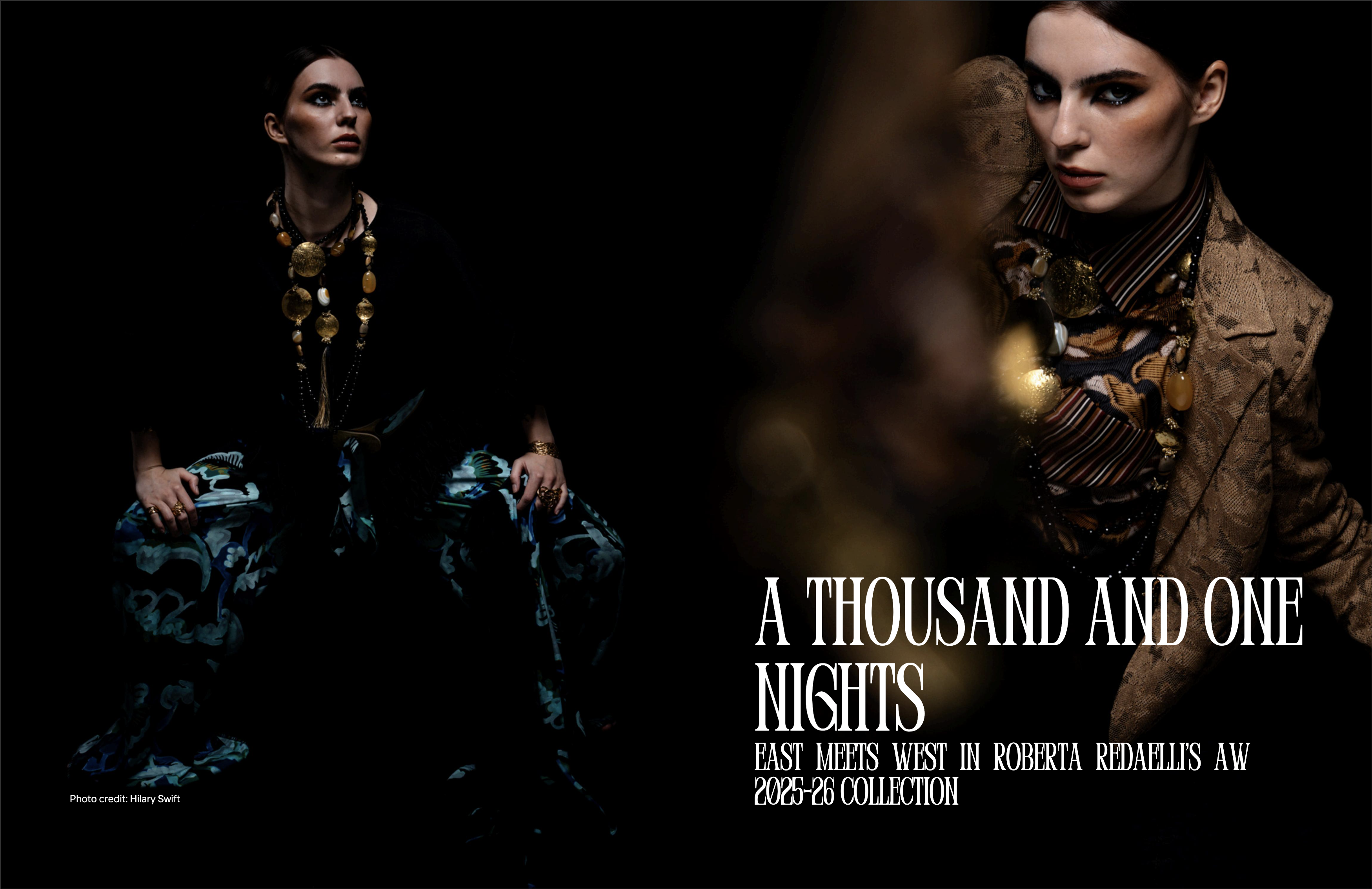 Archlove magazine ottobre 2025, Roberta Redaelli FW 2025 Mille e una notte